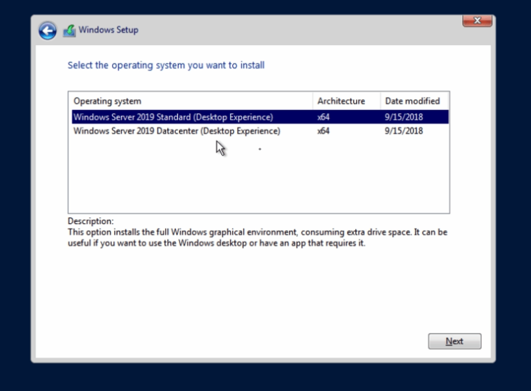 Windows Server 2019 Standard