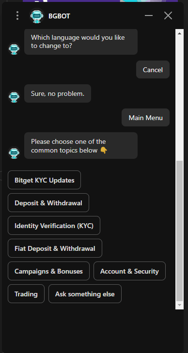 Bitget Support